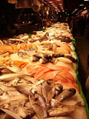 Fish Market In Barcelona